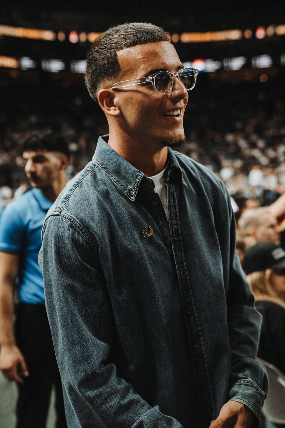Said El Mala beim Basketball Länderspiel in der LANXESS arena